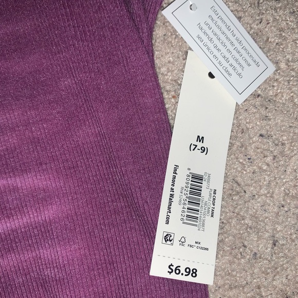 *6 PIECE BUNDLE* All NWT. 2 crop top tank tops. 2 tees. 2 bags. Shirts are all M - Picture 5 of 11